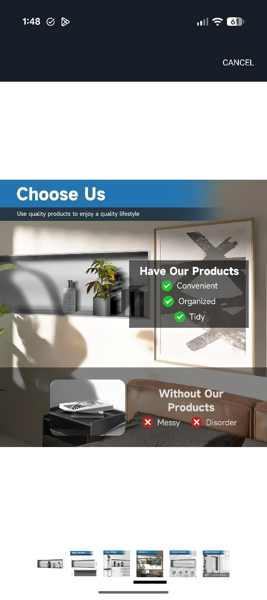 Stainless Steel Shower Niche - 36.8 inch image indicator(4)