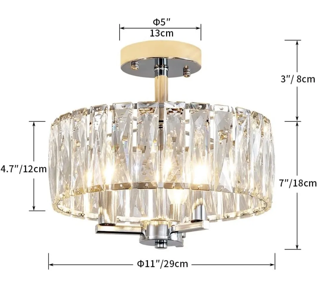 Crystal Ceiling Light Fixture image indicator(6)
