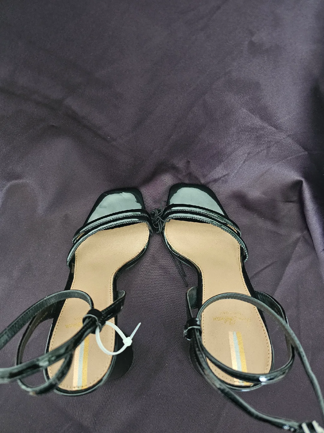 LIKE NEW - Sam Edelman Black Strappy Heels, Size 5.5 image indicator(4)