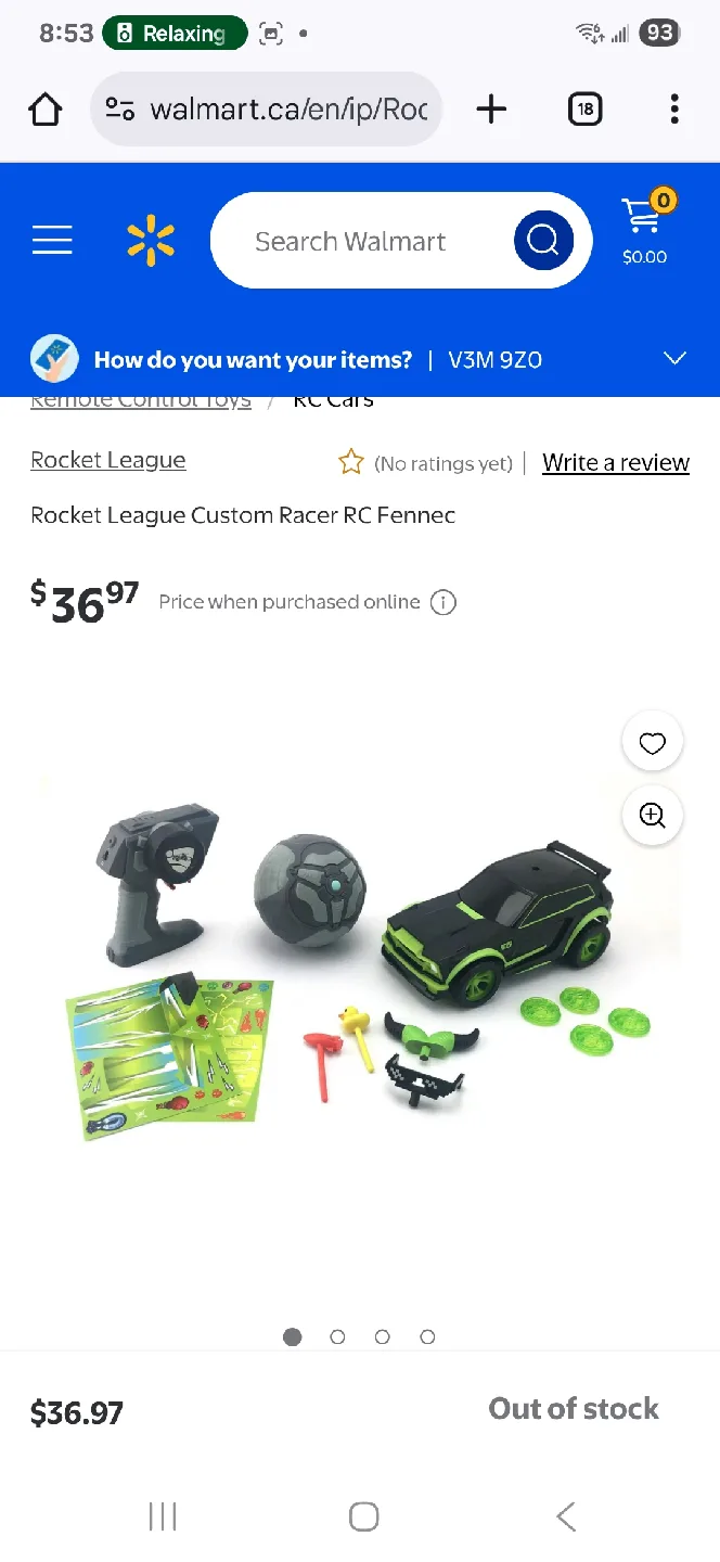 Rocket League Customisable RC Fennec Rc racing car toy. image indicator(7)