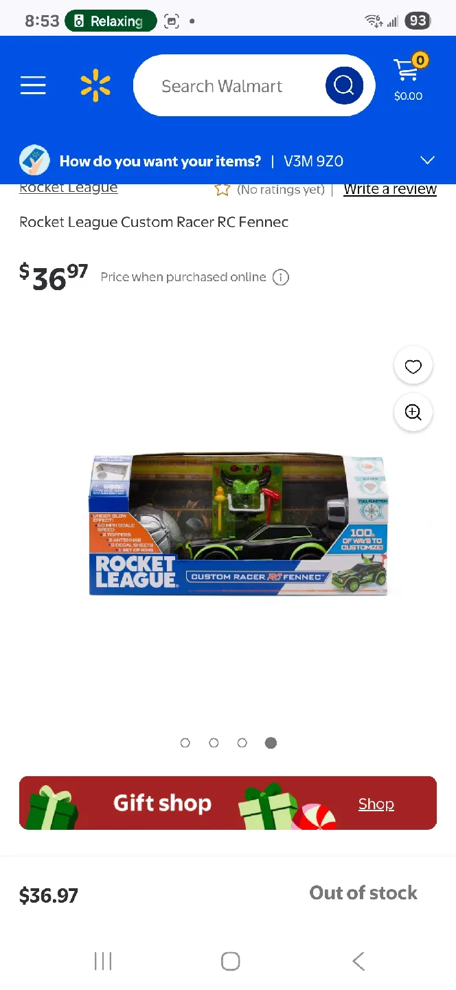 Rocket League Customisable RC Fennec Rc racing car toy. image indicator(8)