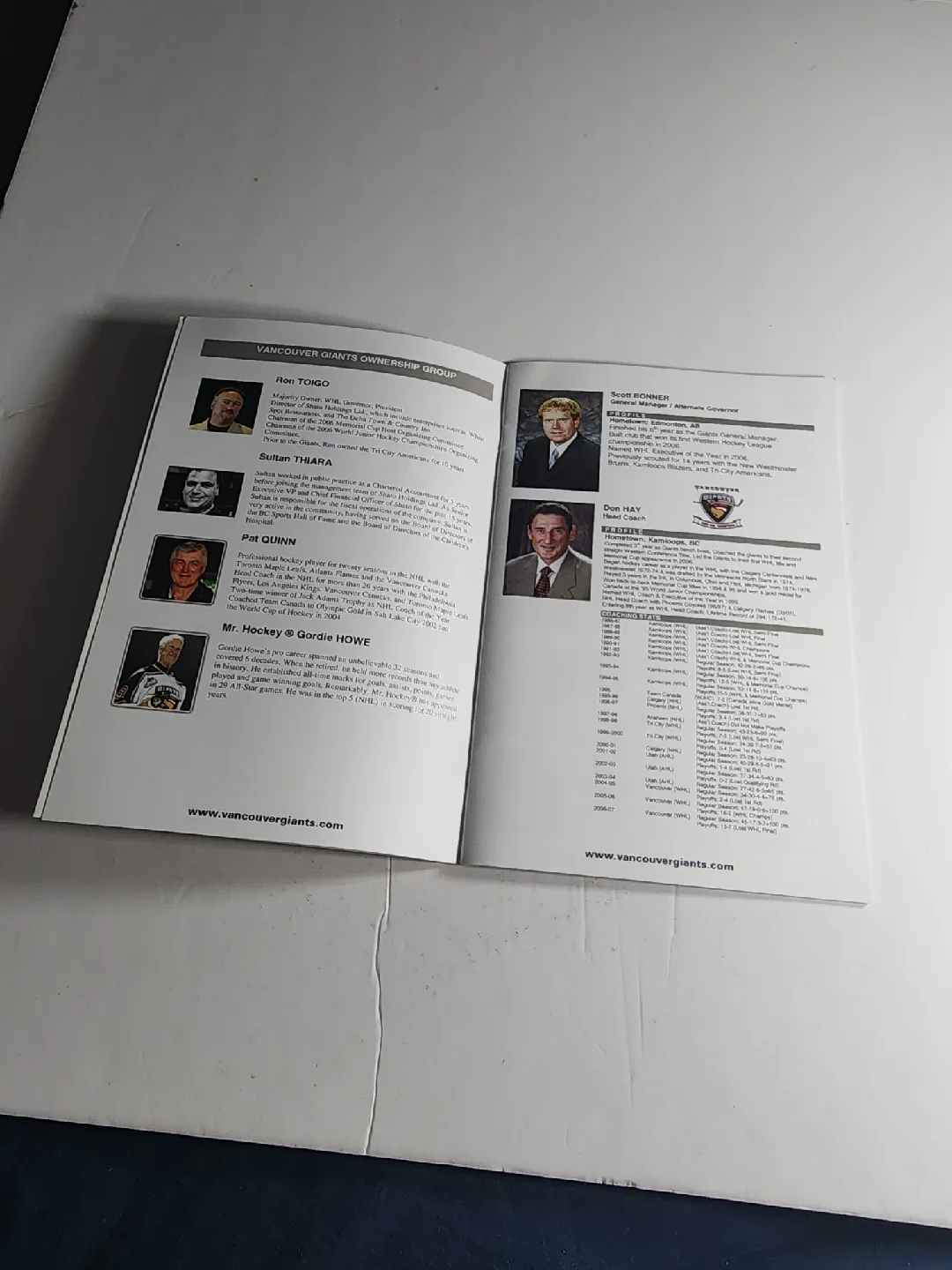 2007 Mastercard Memorial Cup Media Guide - Vancouver Giants image indicator(5)