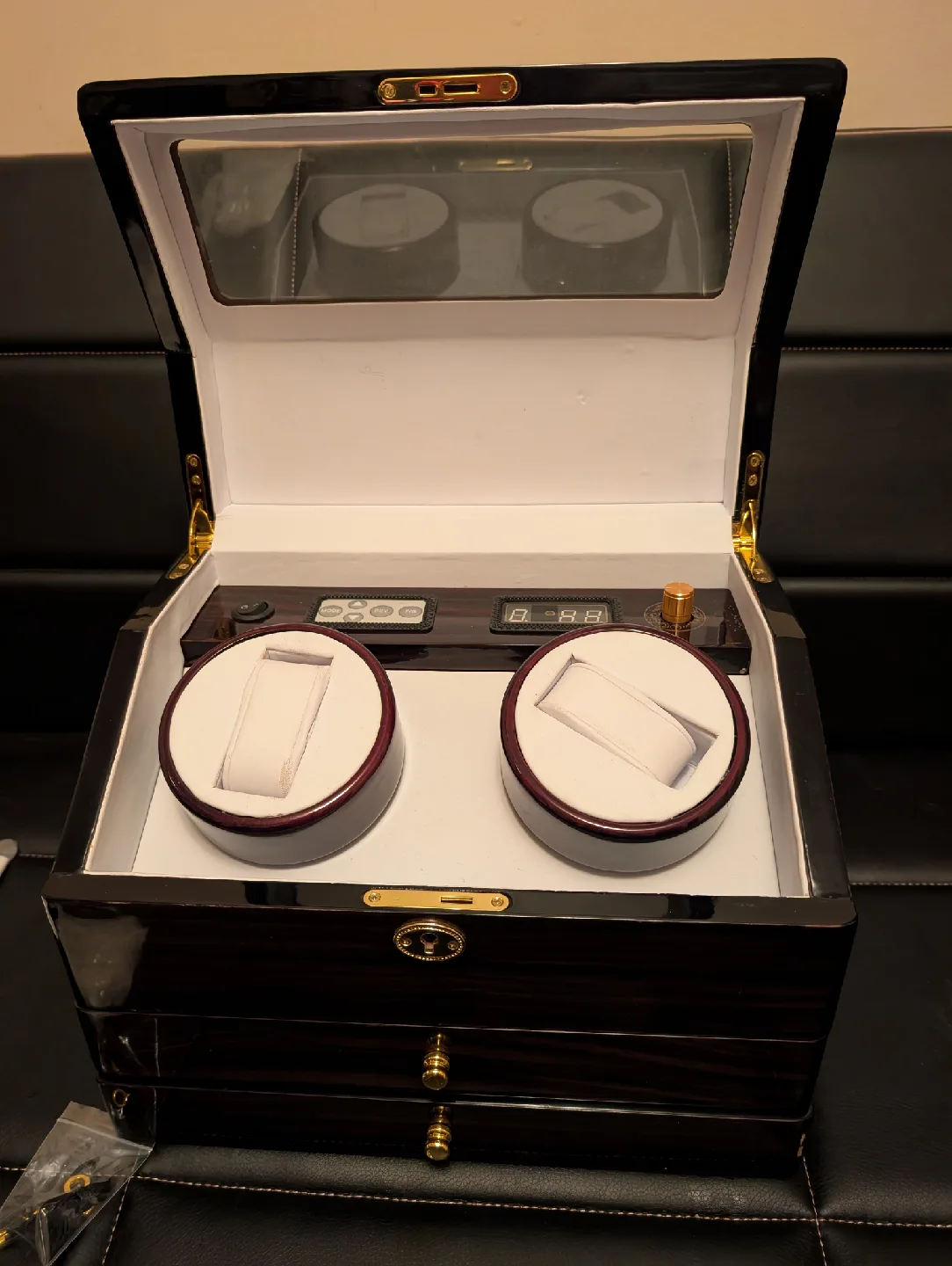 double auto  watchs self winder machine and display box image indicator(6)