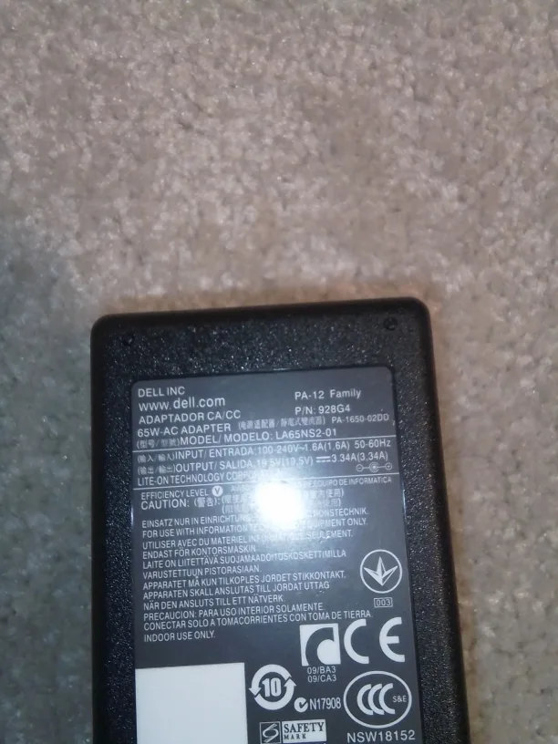 Dell PA-12 Family AC Adapter image indicator(5)