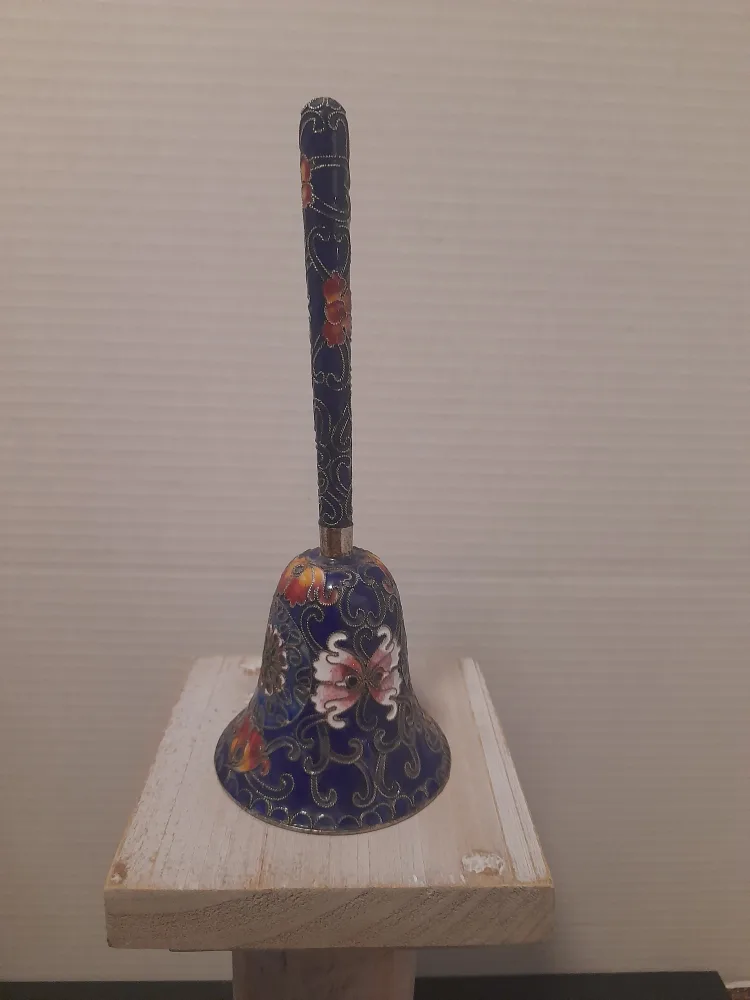 Cloisonné Bell with Floral Design thumbnail