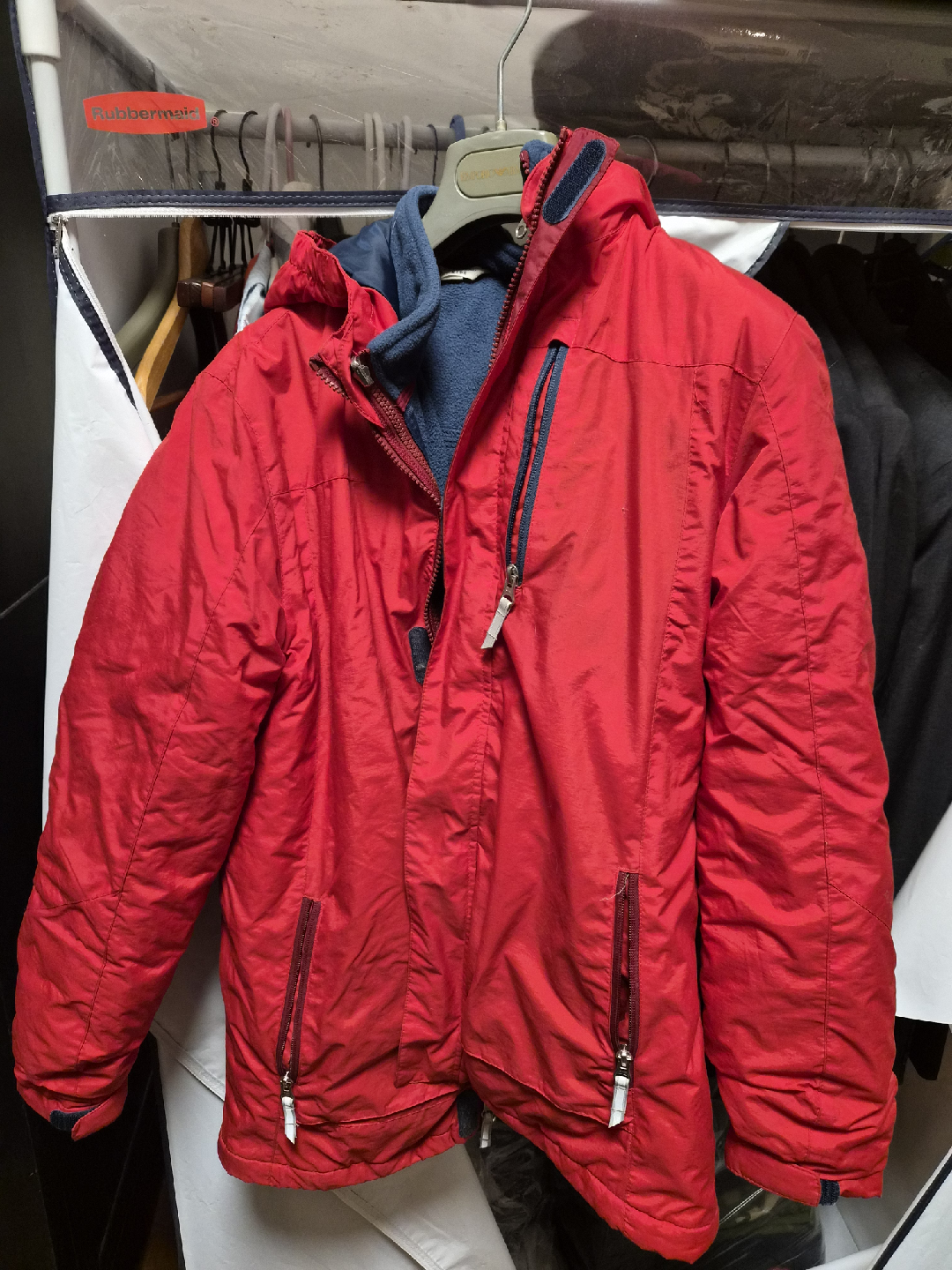 Red Winter Jacket for kids 14-16 or adult S