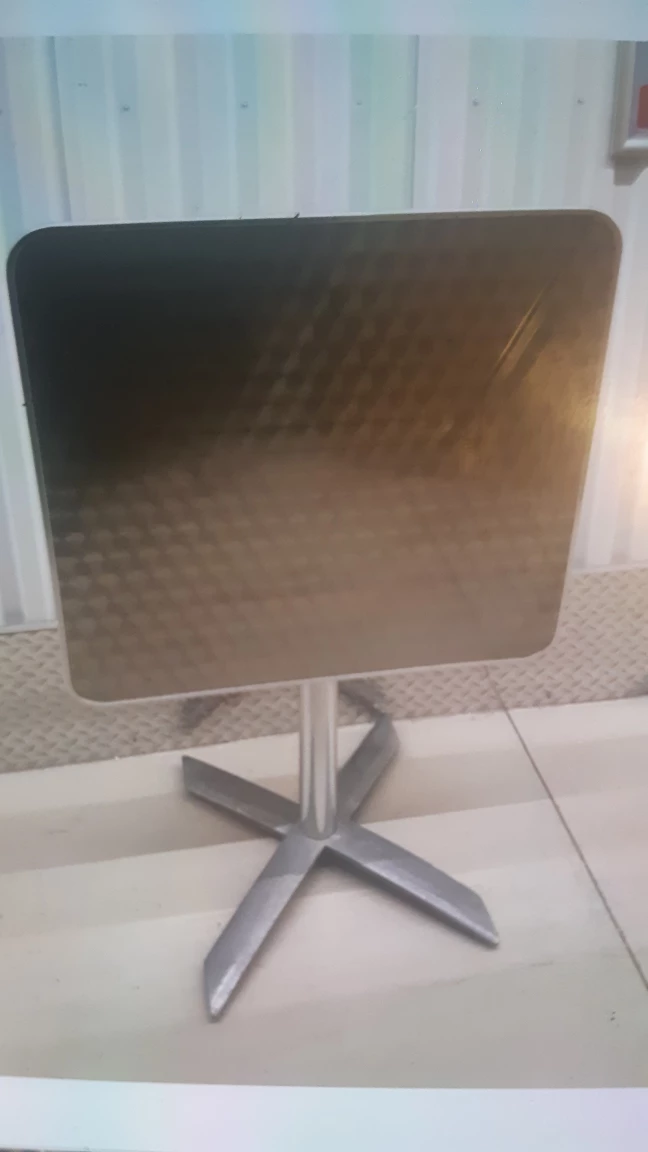 Folding silver Square Table - photo 5