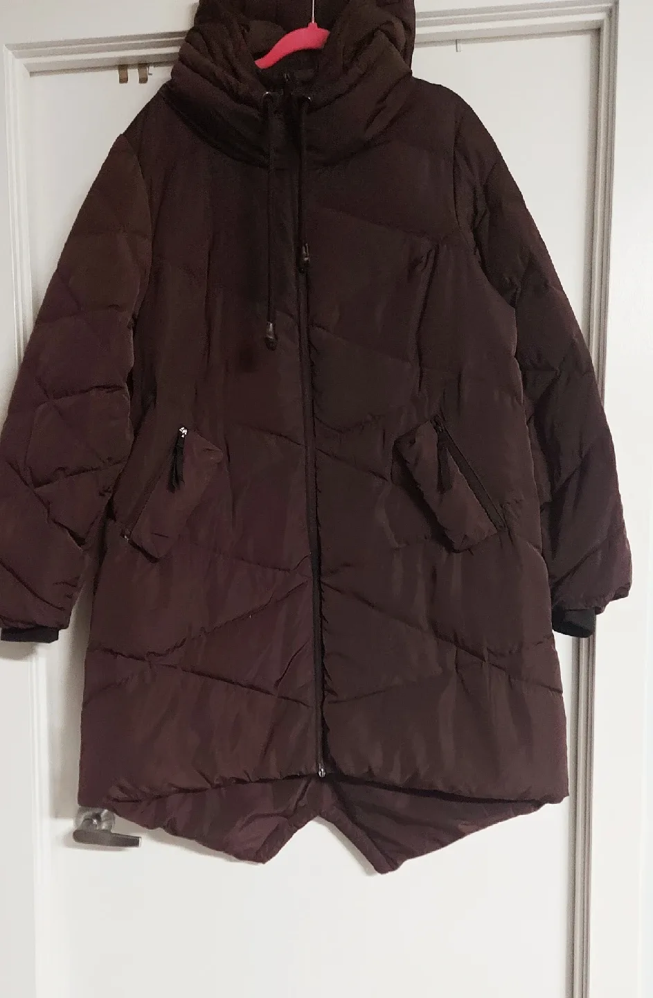 LIVIK Brown Puffer Jacket Size 1X thumbnail