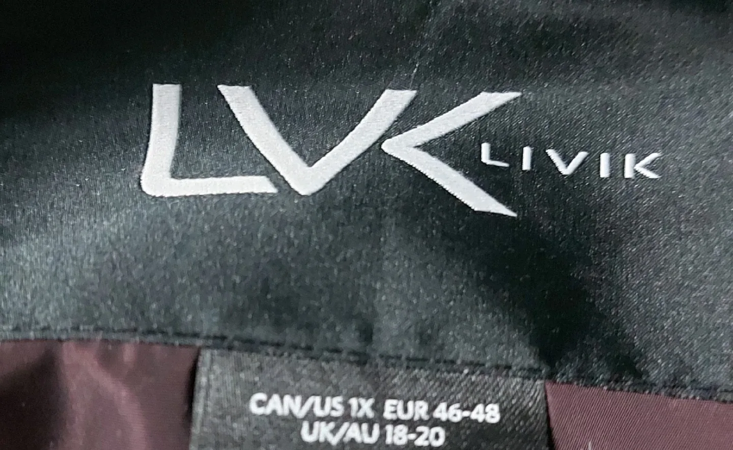 LIVIK Brown Puffer Jacket Size 1X image indicator(4)