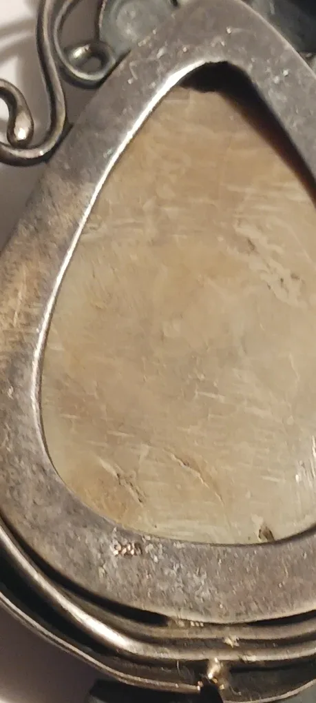 One of a Kind Sterling Silver 925 Pearl Pendant Necklace image indicator(5)