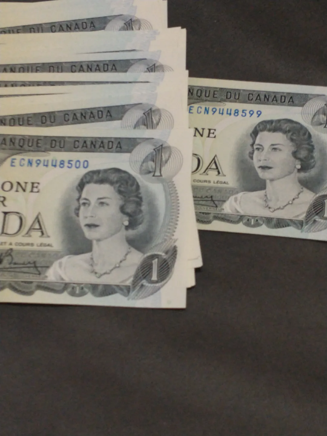 1973 Canada 100 consec. uncirculated banknotes ~8500 to ~8599 image indicator(3)