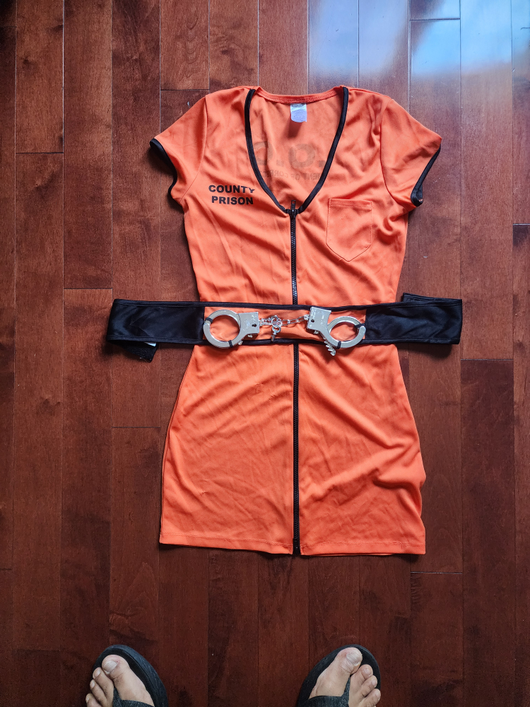 Orange County Prison Costume Dress with Belt