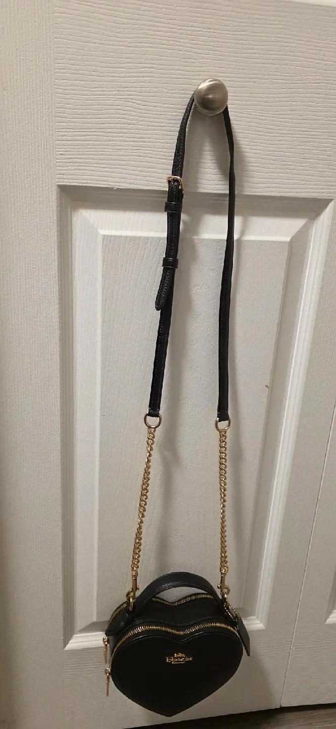 Coach Heart Crossbody Bag - Black image indicator(3)