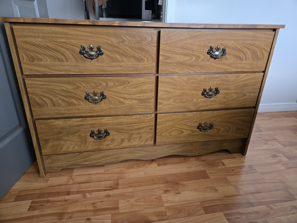 Wood Dresser - 6 Drawers