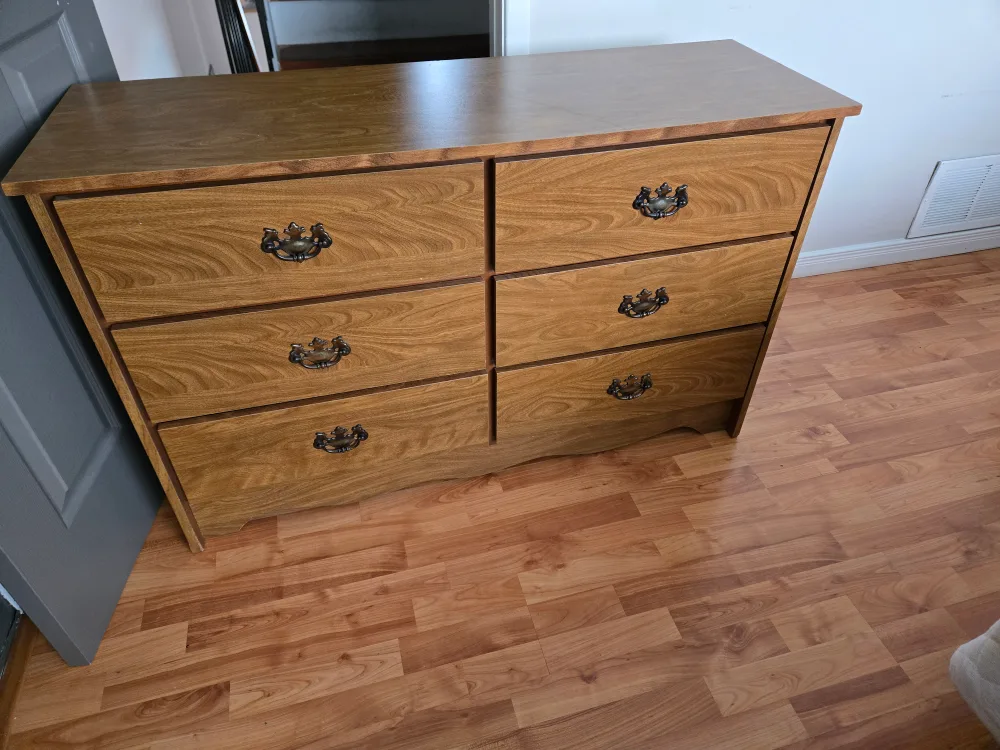 Wood Dresser - 6 Drawers image indicator(2)