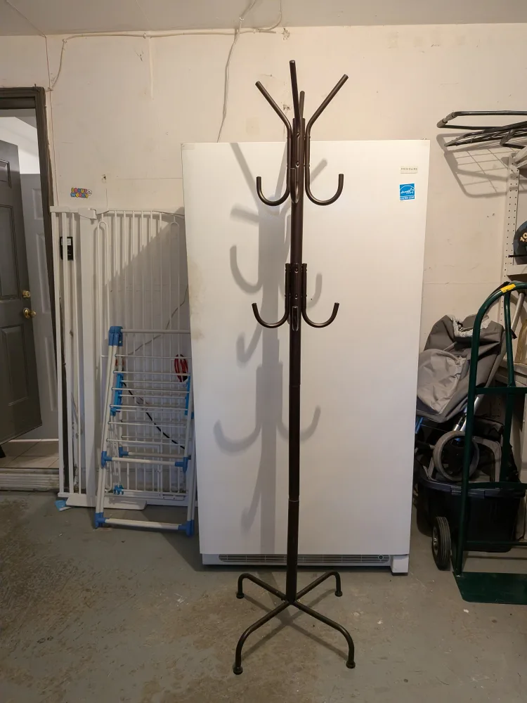 Standing Coat Rack - Brown thumbnail
