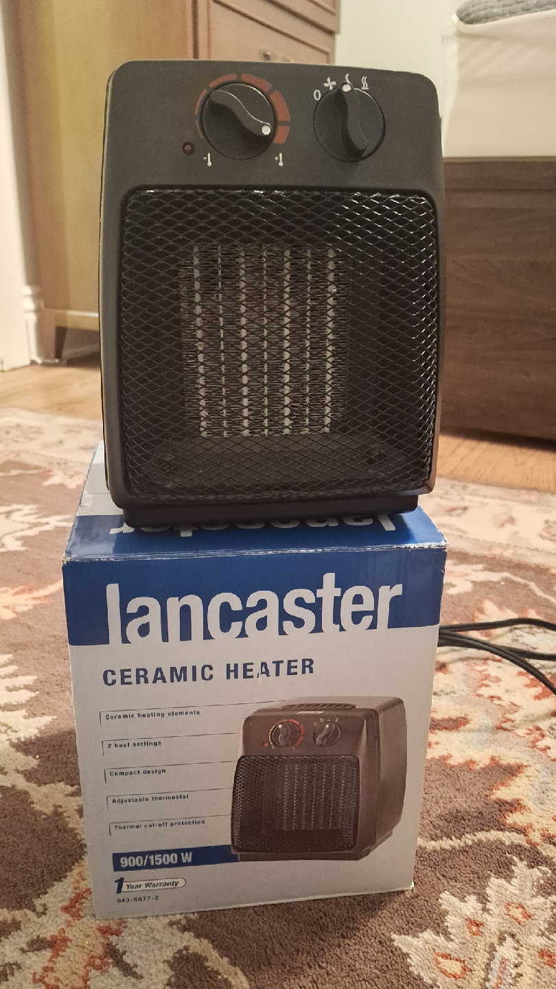 Lancaster Ceramic Heater - Compact Design