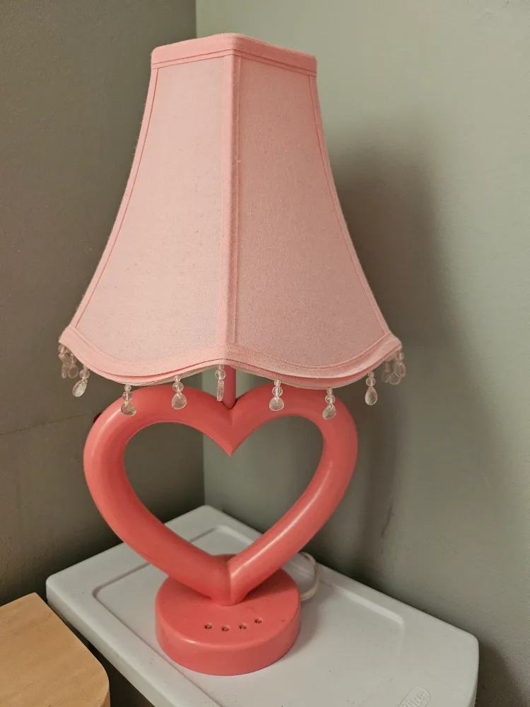 Pink Heart Shaped Lamp thumbnail