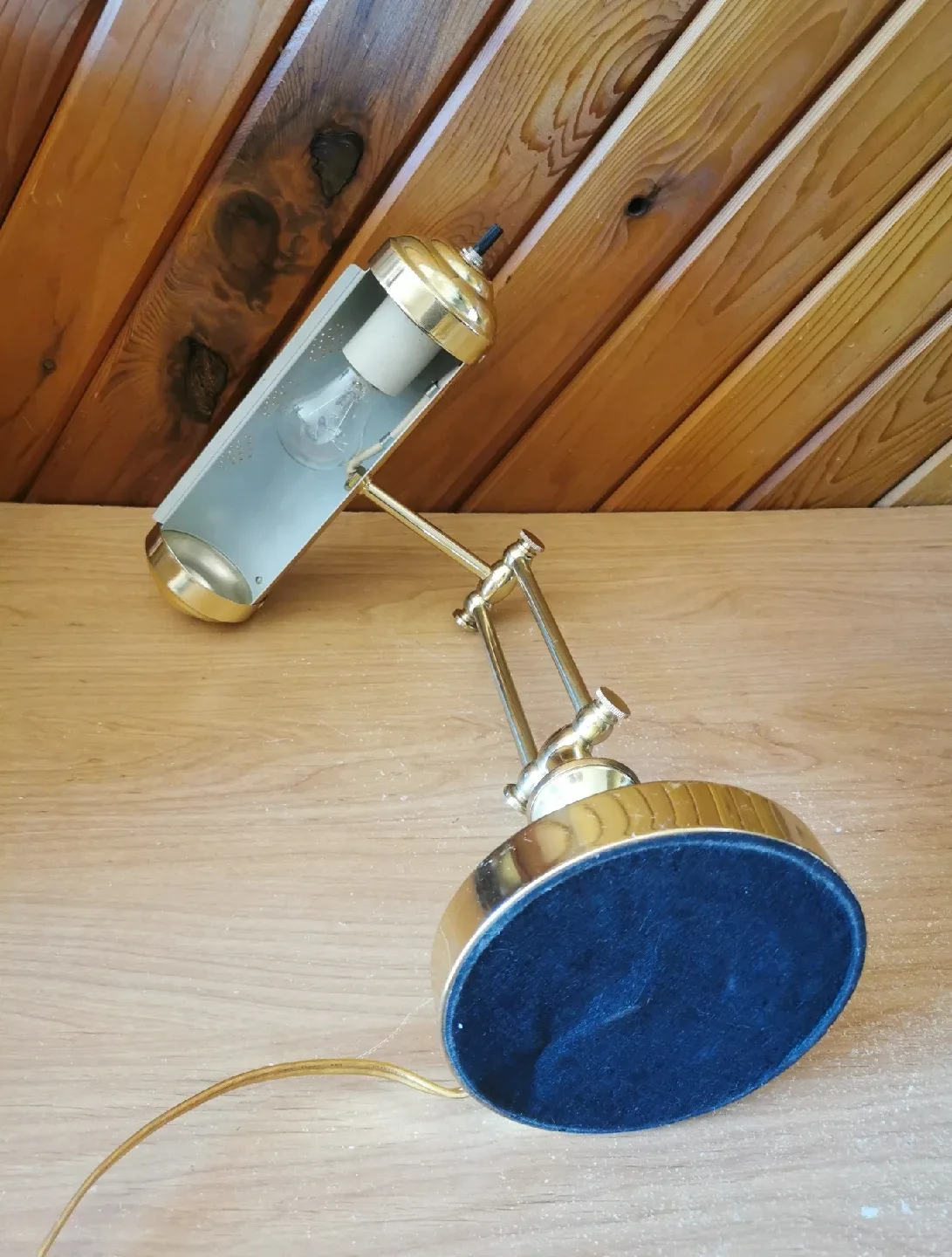 Vintage Brass Adjustable Lamp image indicator(10)