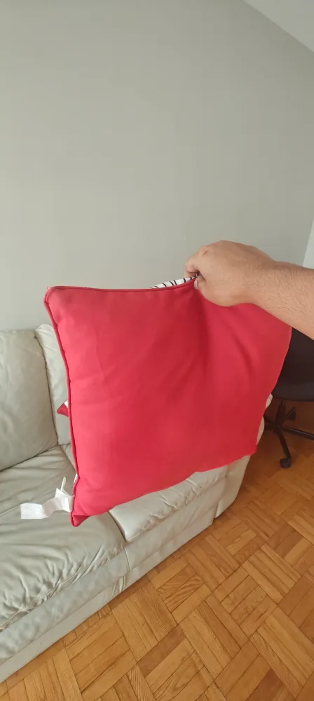 Red & White Throw Pillows - Set of 3 image indicator(3)