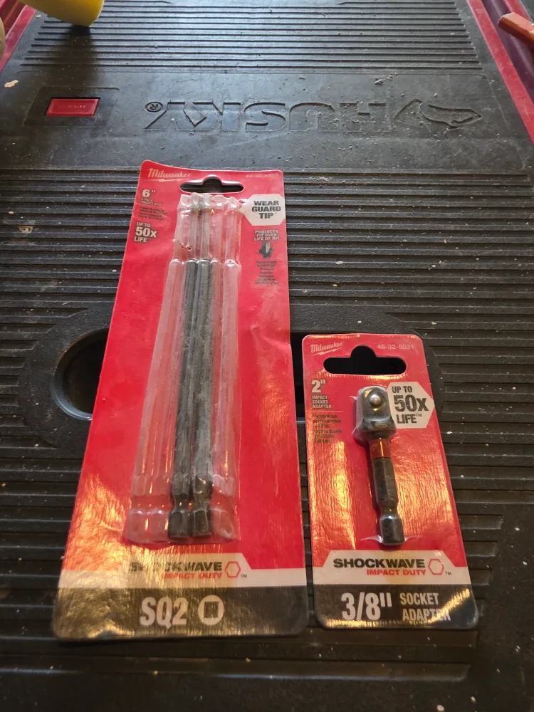 Milwaukee Shockwave Impact Duty SQ2 & 3/8" Socket Adapter thumbnail