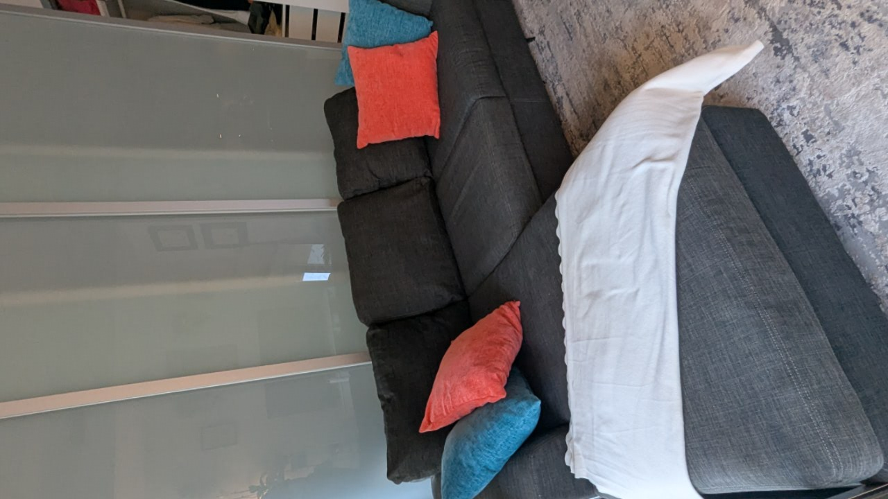 MOVING OUT SALE - Dark Grey Sectional Couch - photo 3
