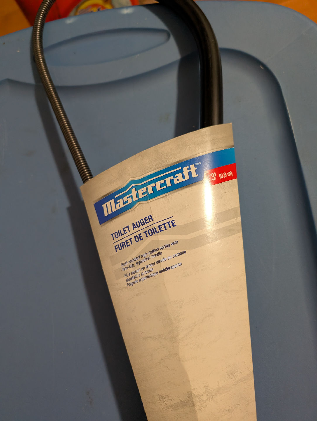 Mastercraft Toilet Auger - 3 ft
