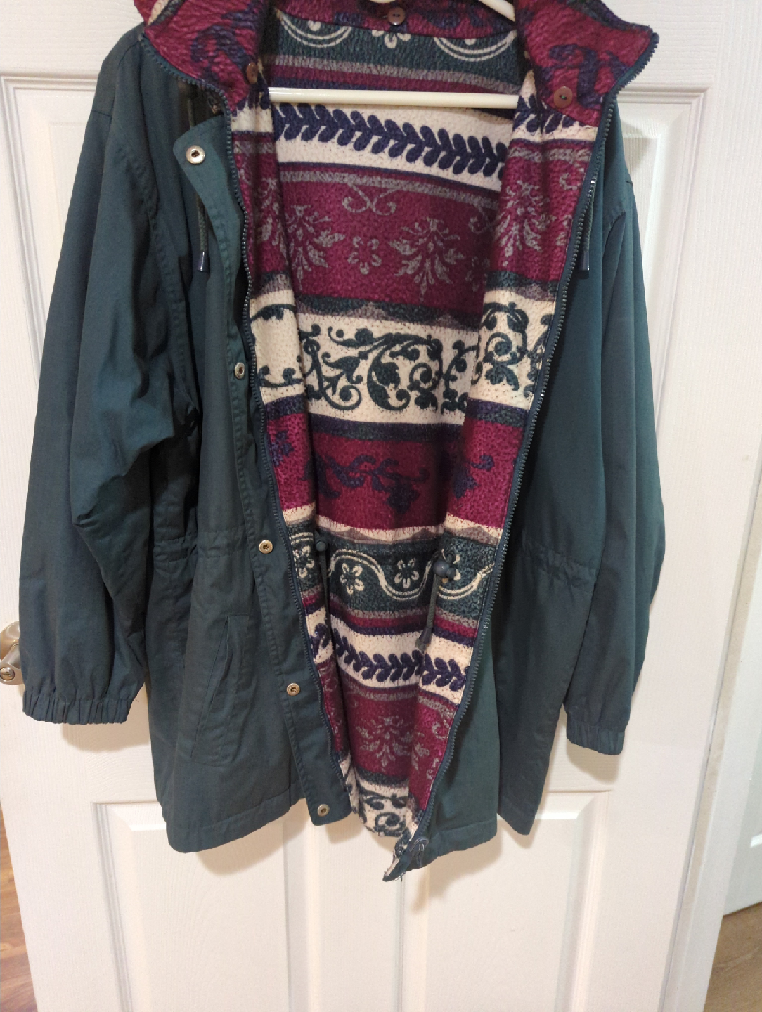 Green Reversible Winter Coat