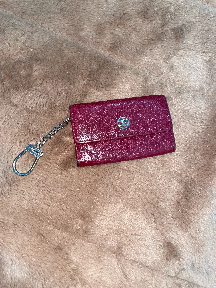 Chanel Burgundy Key Holder image indicator(10)