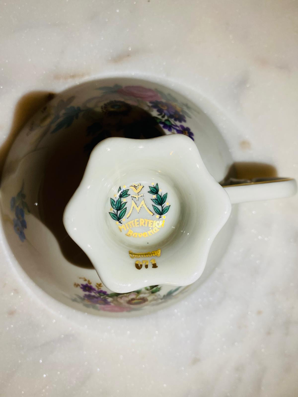 Mitterteich Bavaria Germany Floral Tea Cup & Saucer - photo 4
