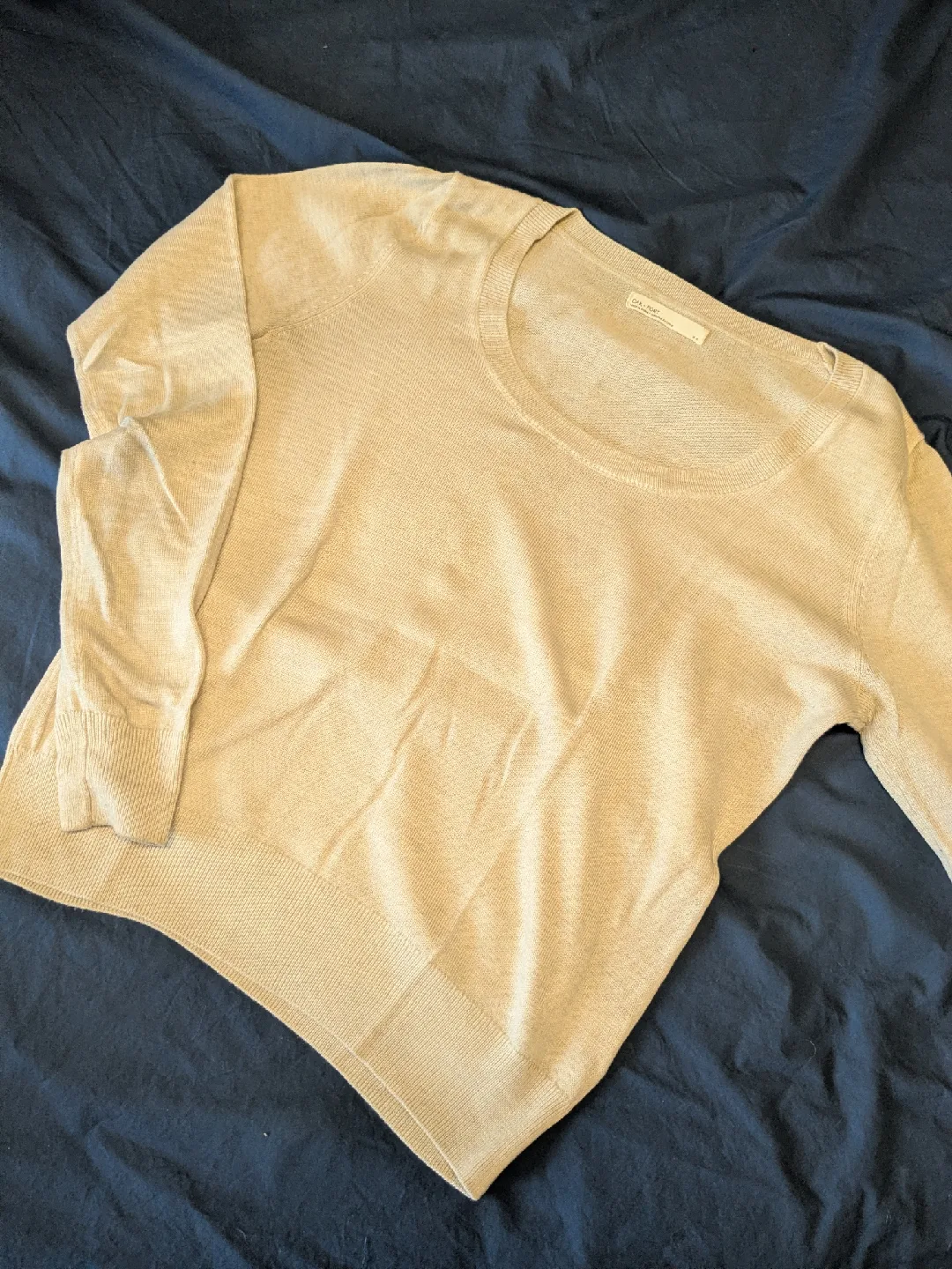 OAK + FORT Beige Knit Sweater - Size M thumbnail