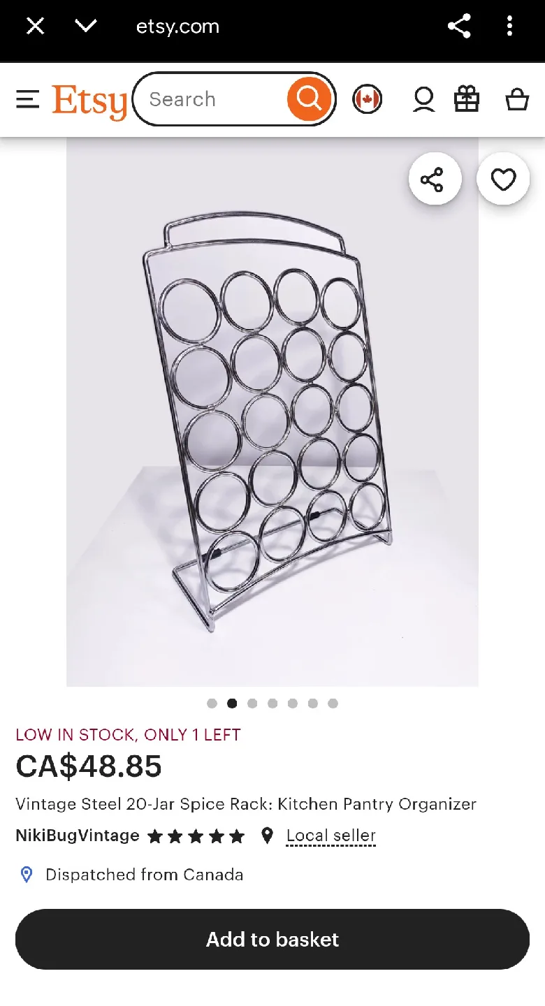 Vintage Steel 20-Jar Spice Rack image indicator(2)