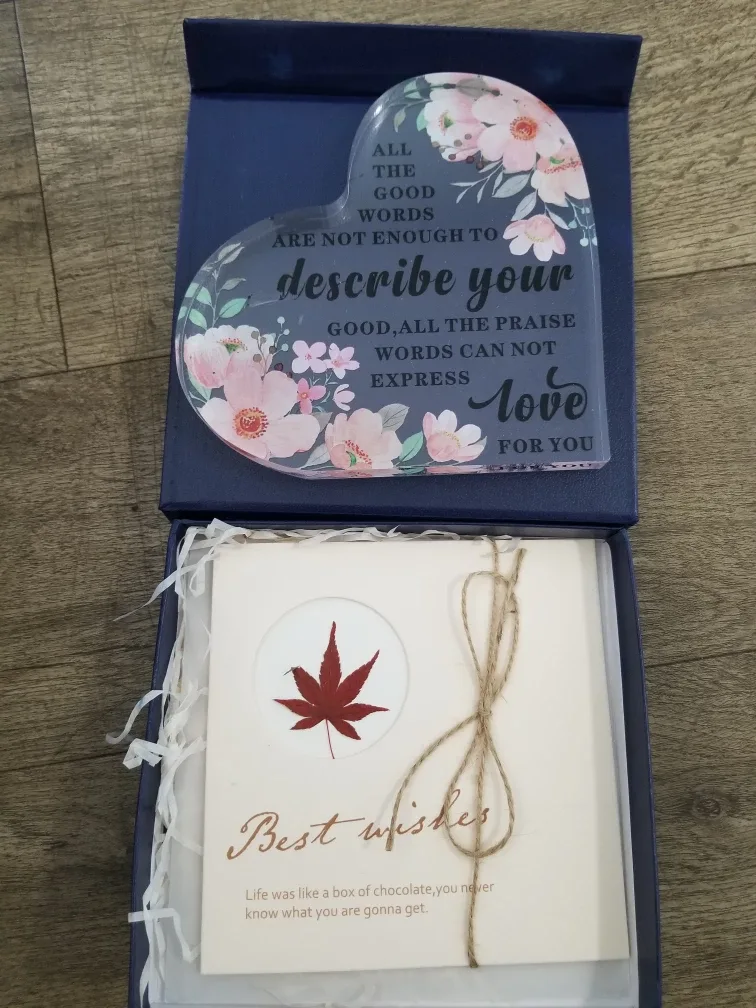 Heart Shaped Acrylic Plaque with Box thumbnail