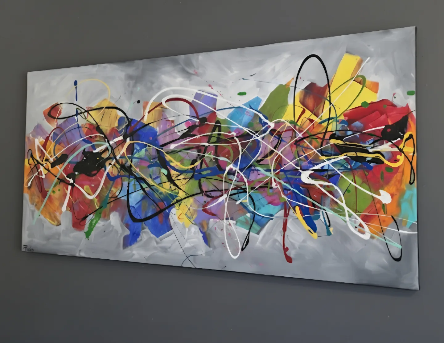 original hand-painted painting by local artist Abstract image indicator(5)