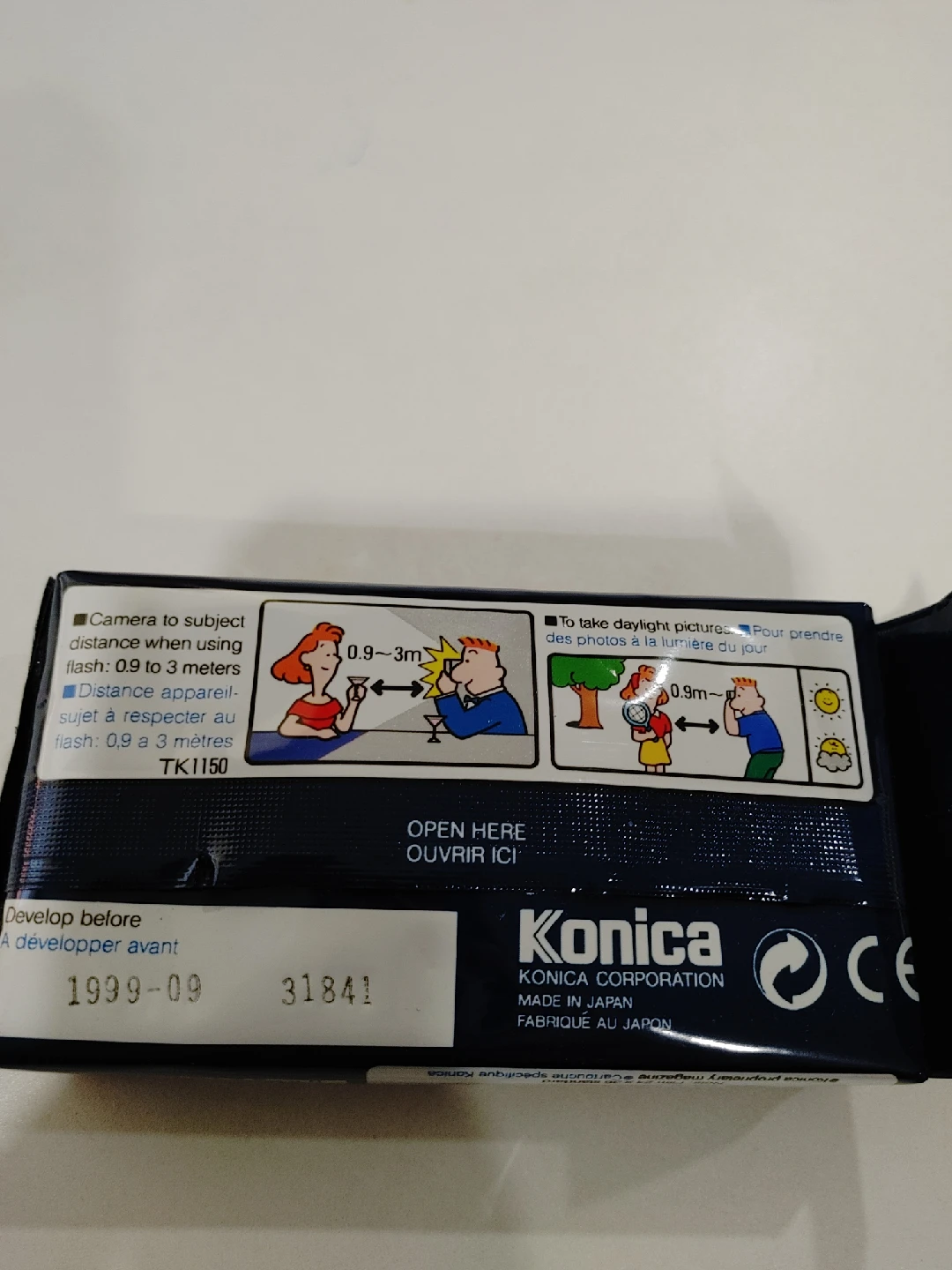 🎃1999 NEW KONICA COLOR FILM WITH CAMERA & FLASH 24 EXPOSURES - photo 2