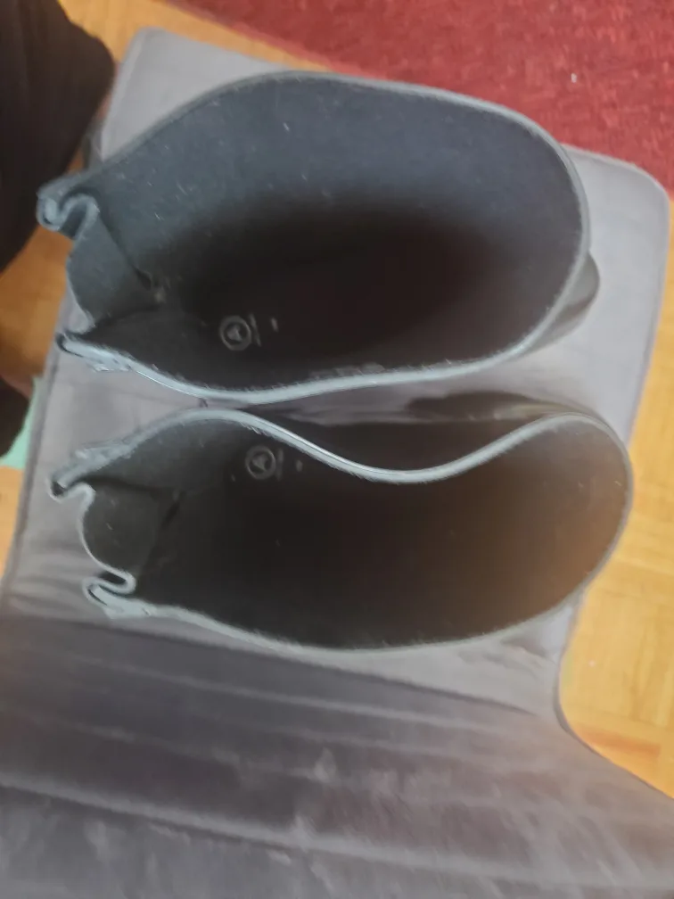 Addition elle Black Rain Boots Size 11 Wide image indicator(6)