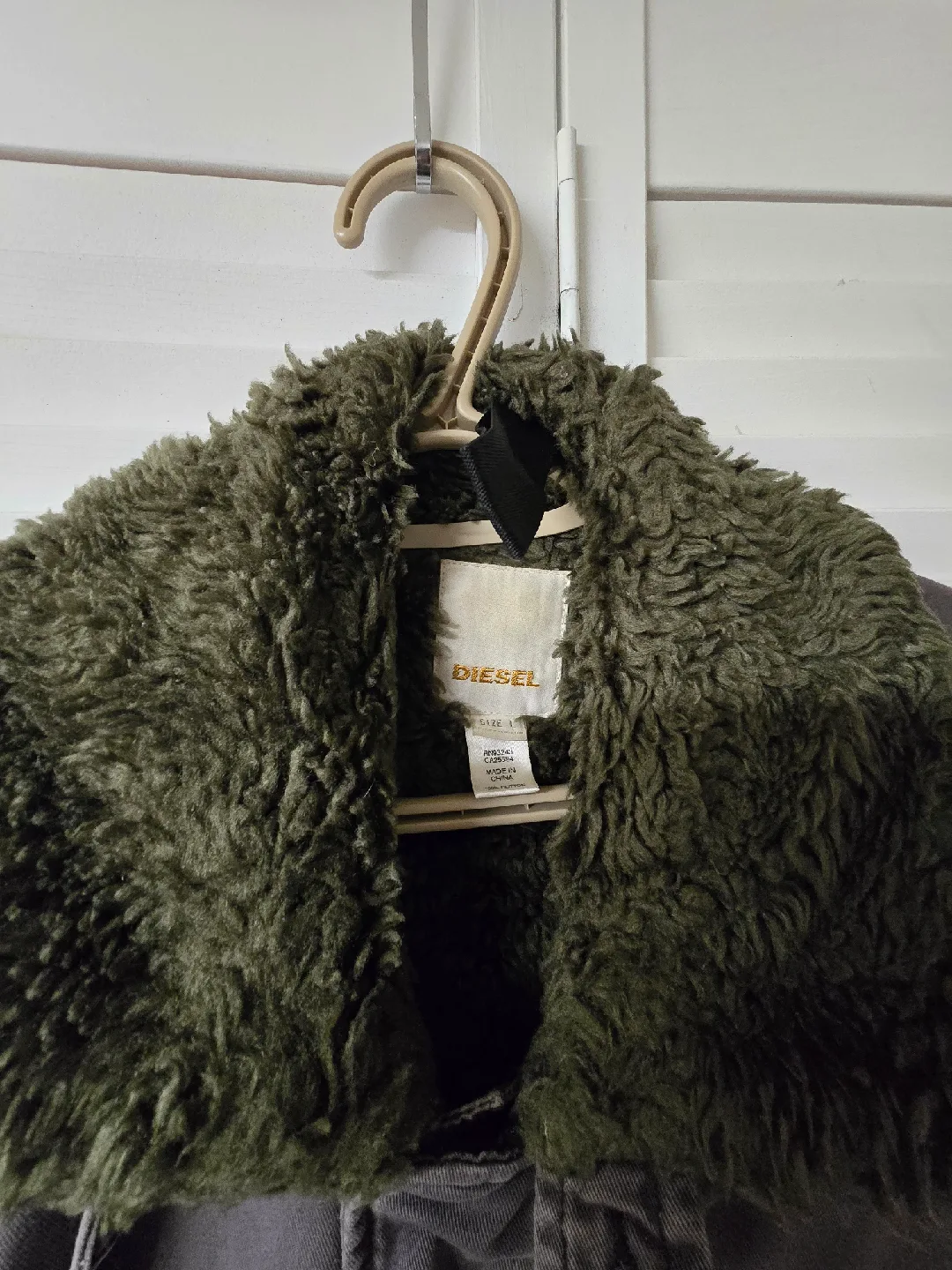 Diesel Jacket with Faux Fur Collar - Size L image indicator(3)