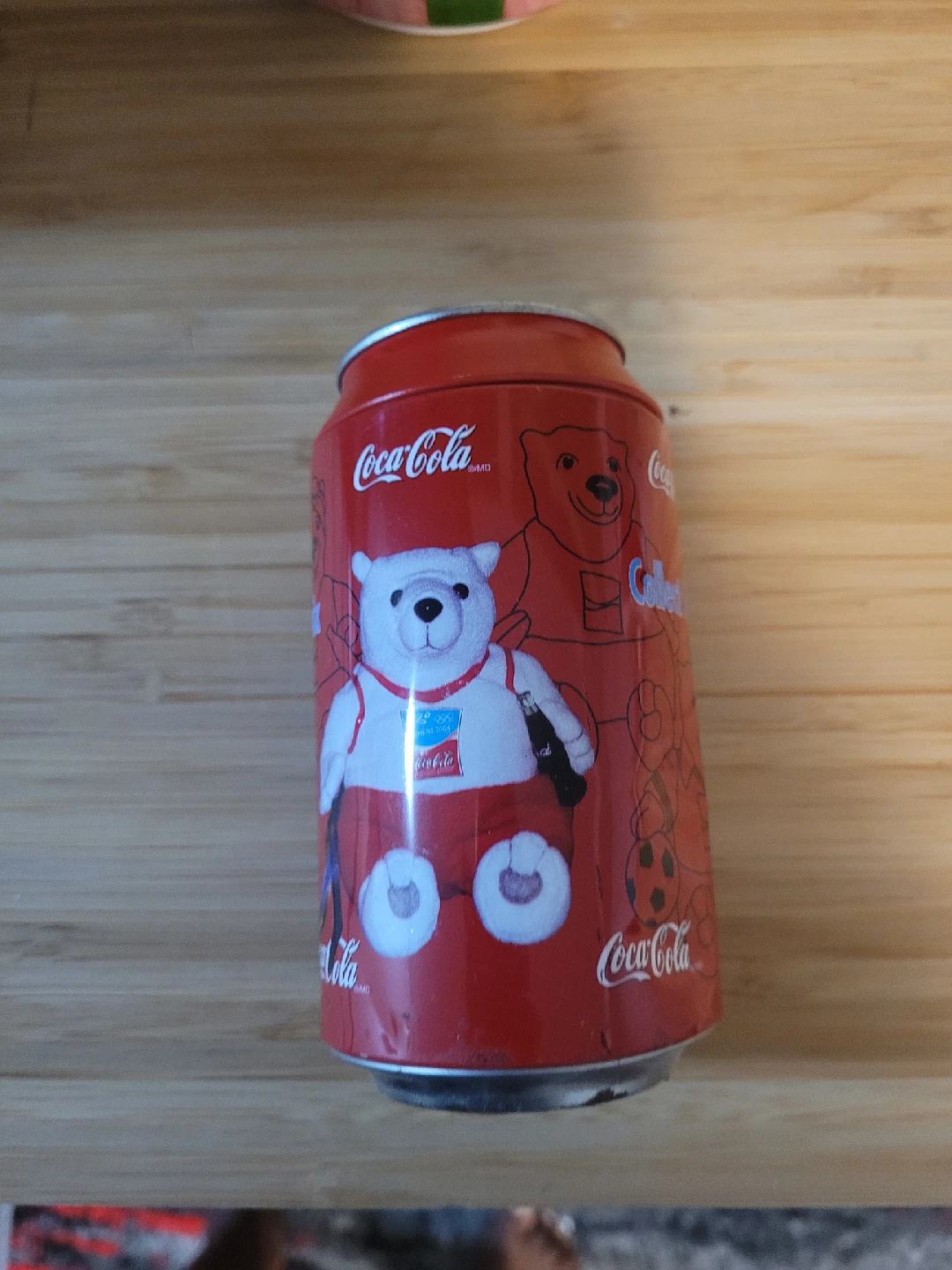 Coca-Cola Polar Bear Bean Bag Plush Can - photo 2