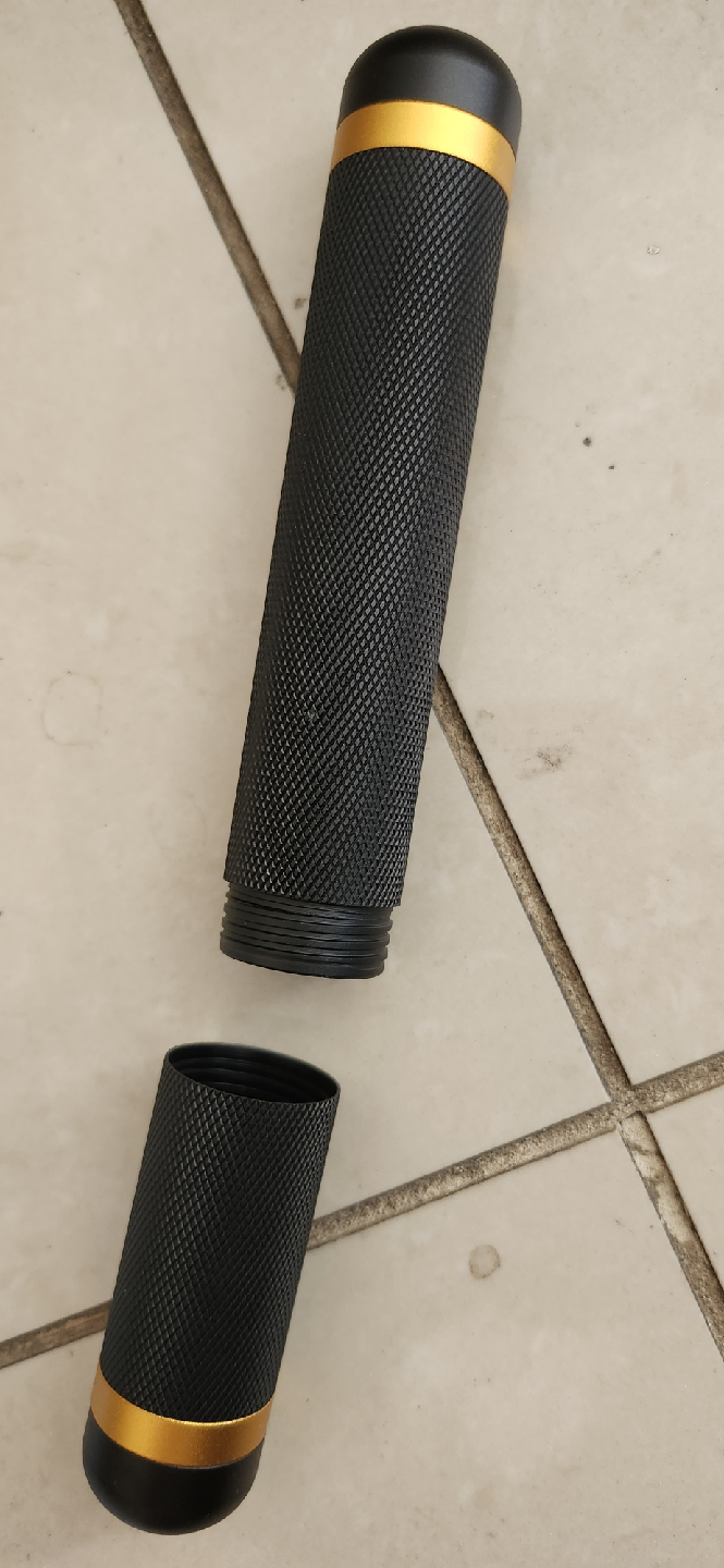 Black Metal Storage Container with Lid, cigar