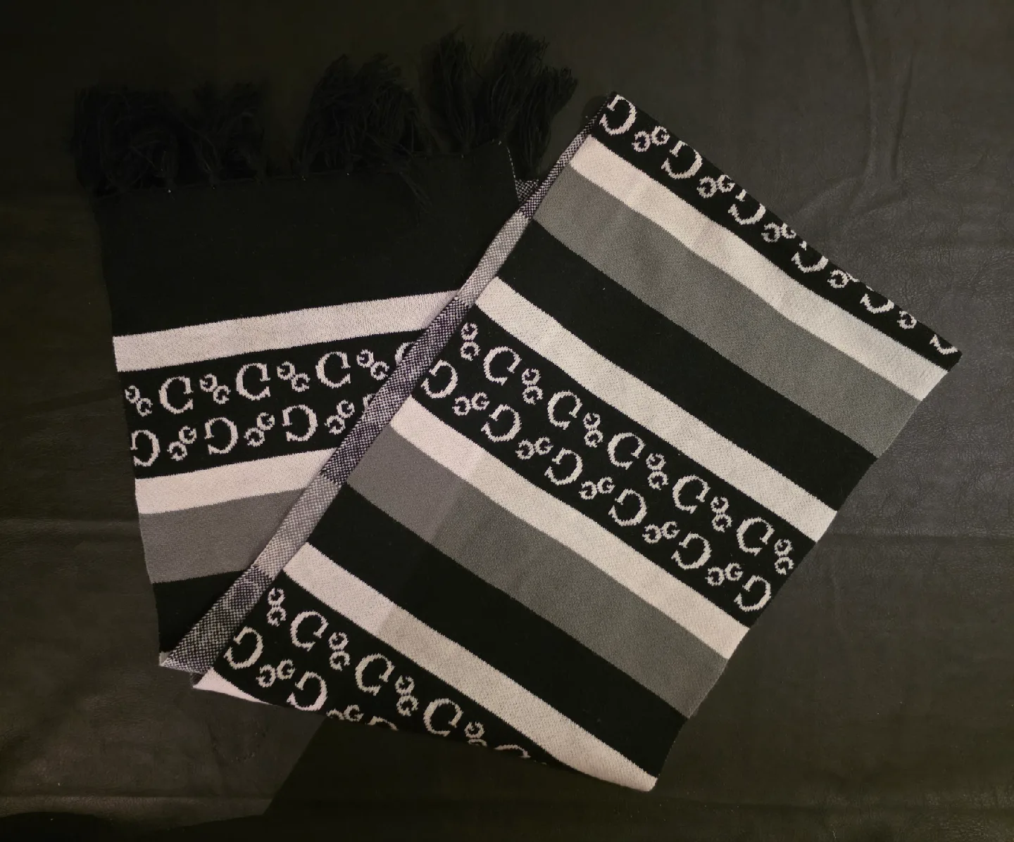 Guess Scarf - Black, Grey & White thumbnail