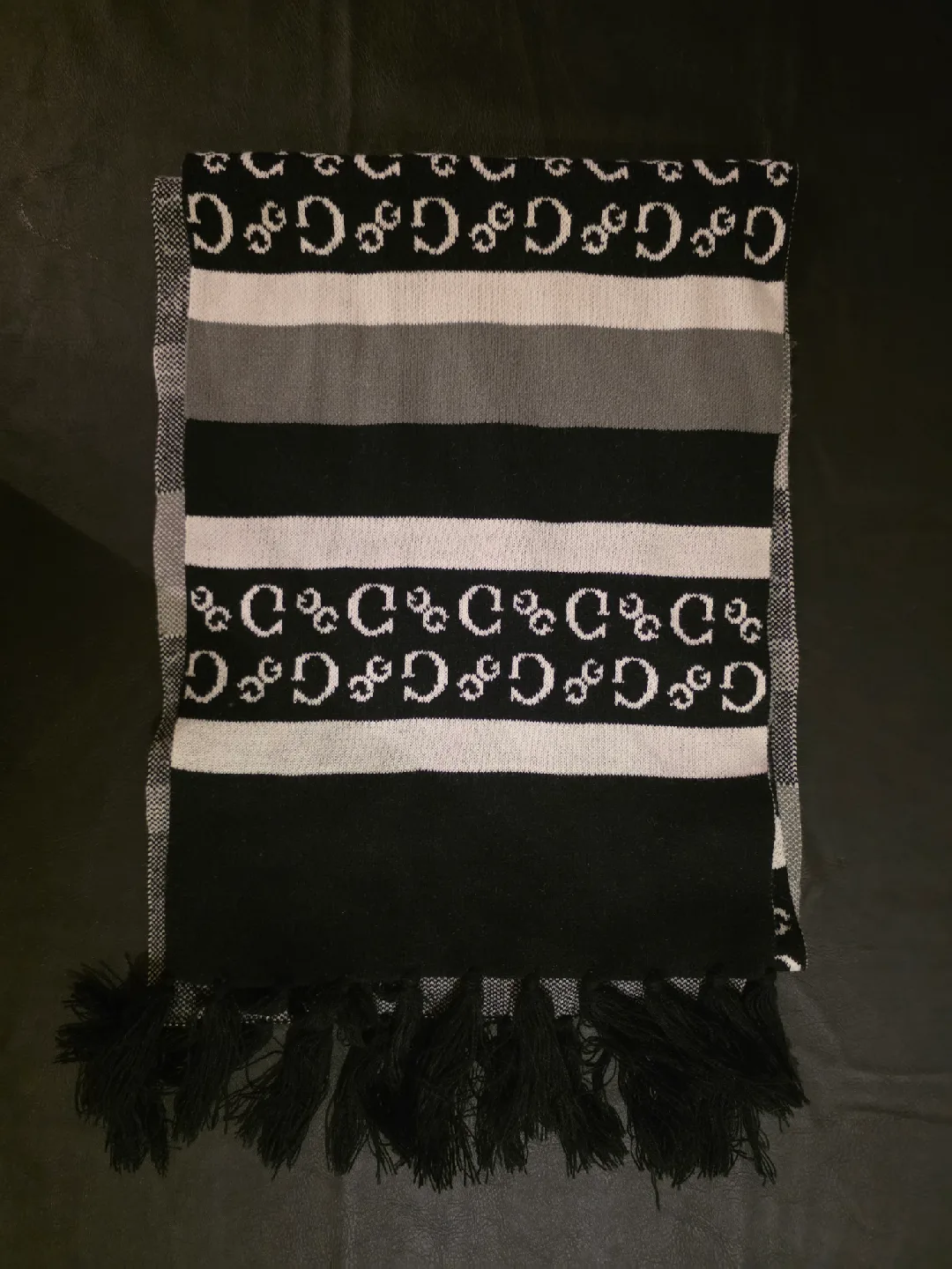 Guess Scarf - Black, Grey & White image indicator(2)