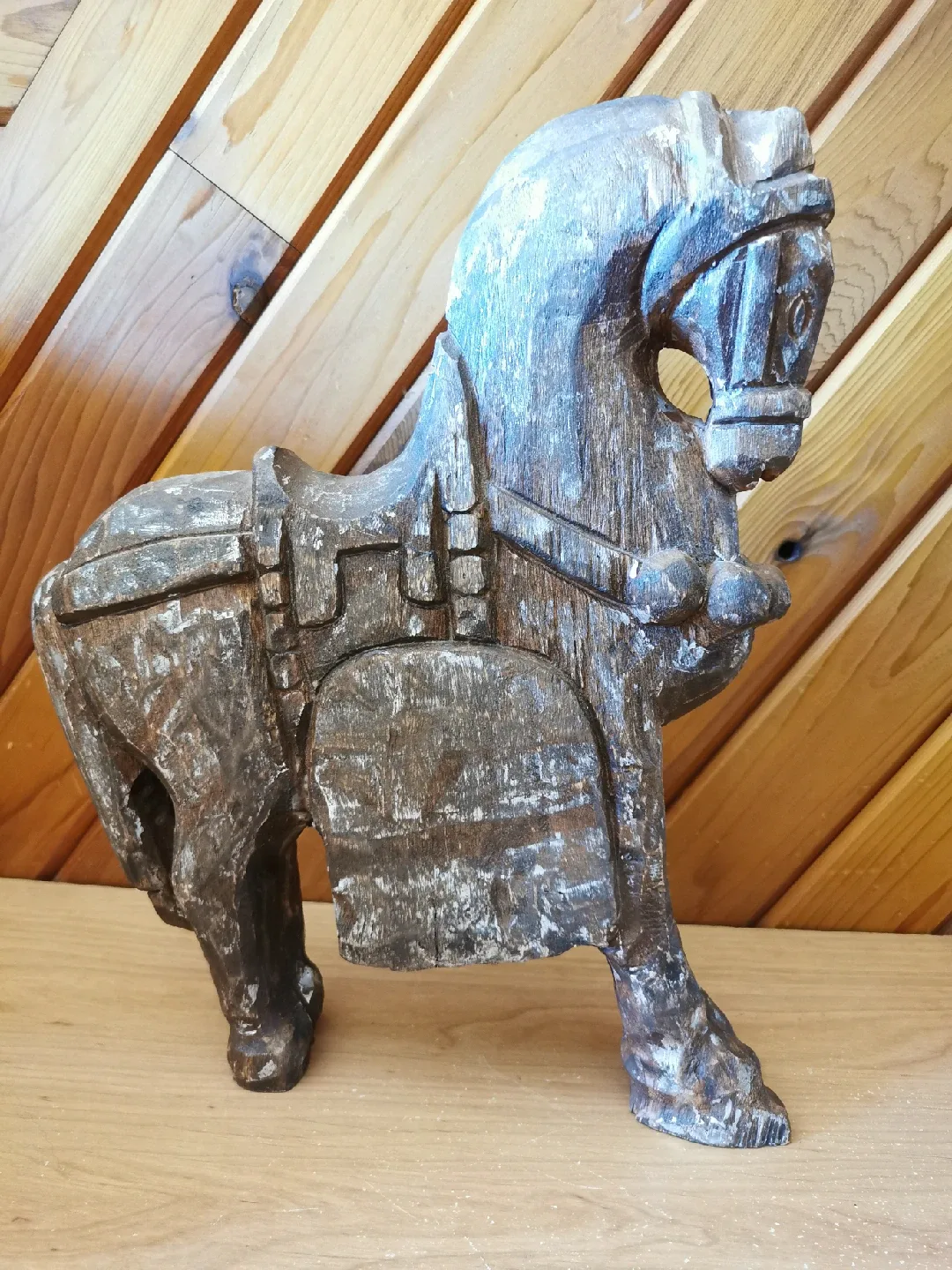 Large Vintage Wooden Horse image indicator(5)