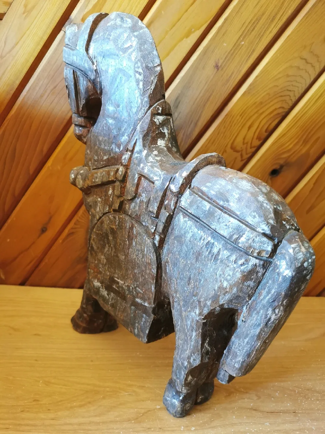 Large Vintage Wooden Horse image indicator(7)