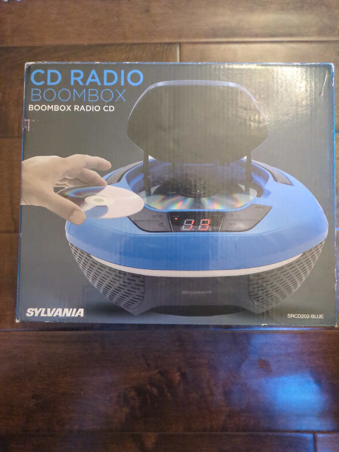 Sylvania SRCD202-Blue CD Radio Boombox