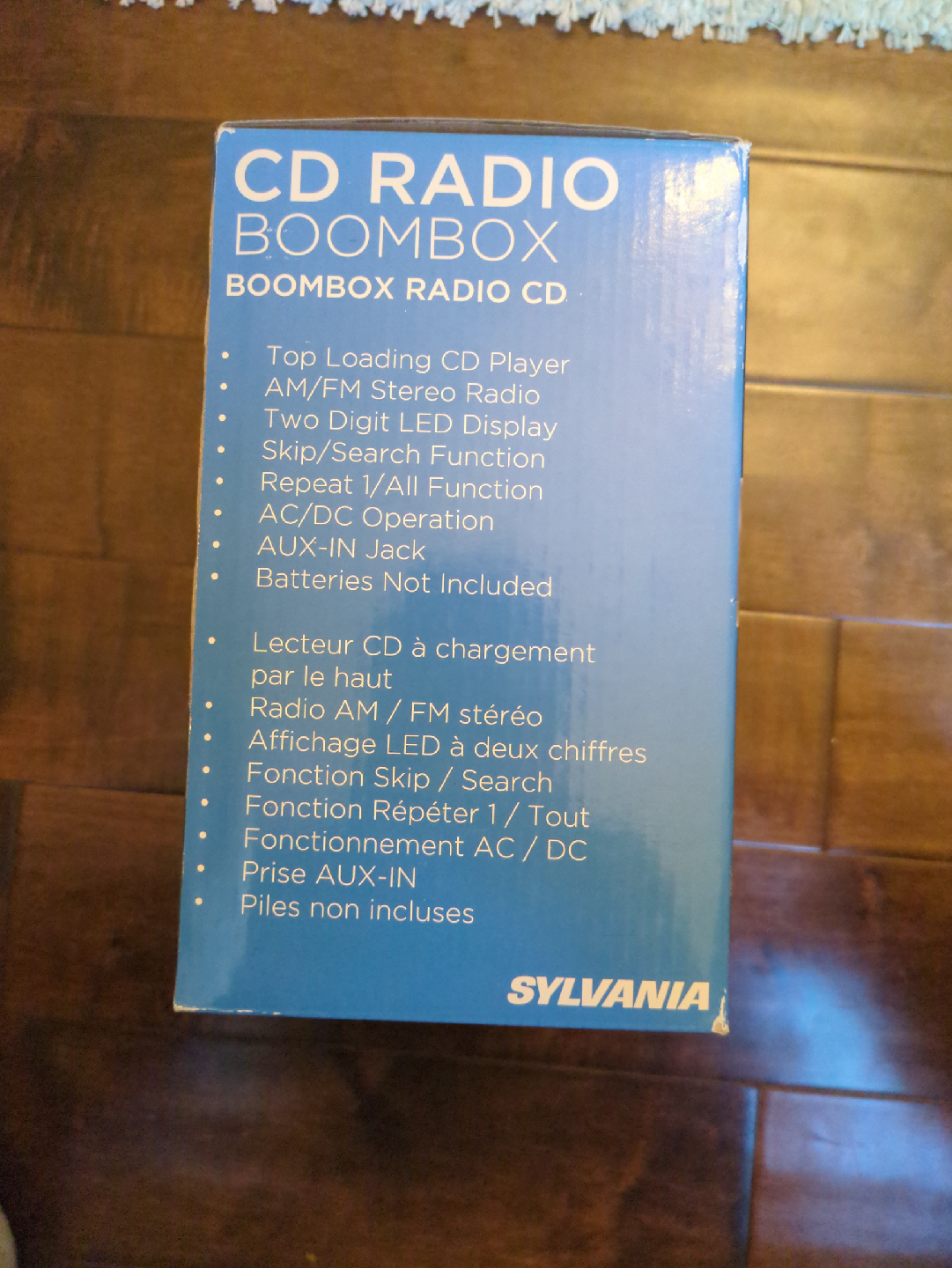 Sylvania SRCD202-Blue CD Radio Boombox - photo 2