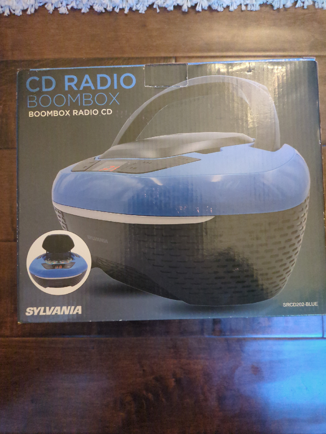 Sylvania SRCD202-Blue CD Radio Boombox - photo 3