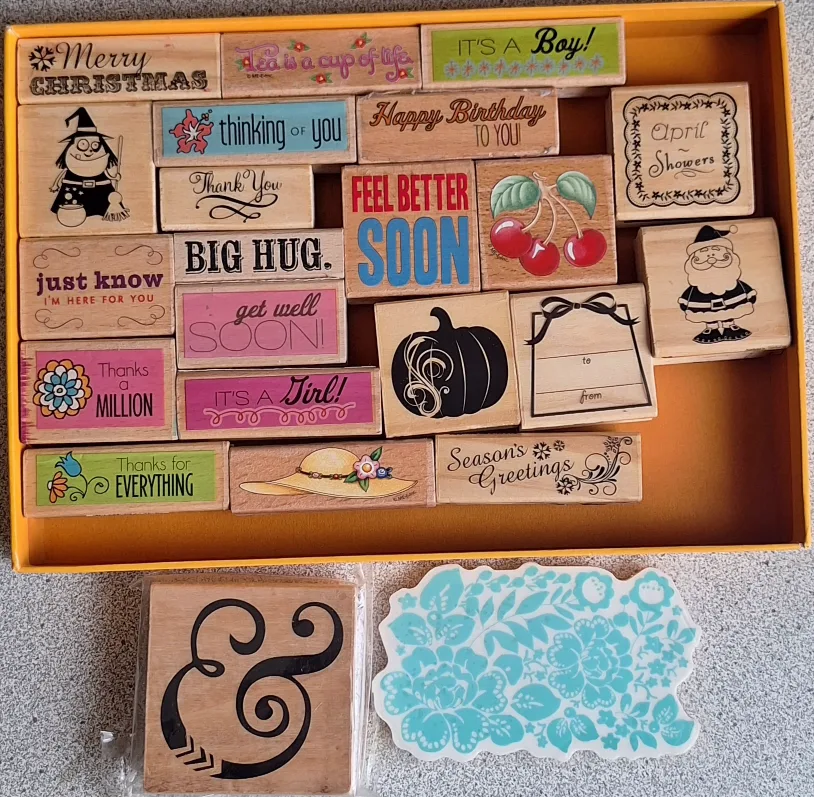 Variety of 40 Craft Stamps - New & Used image indicator(2)