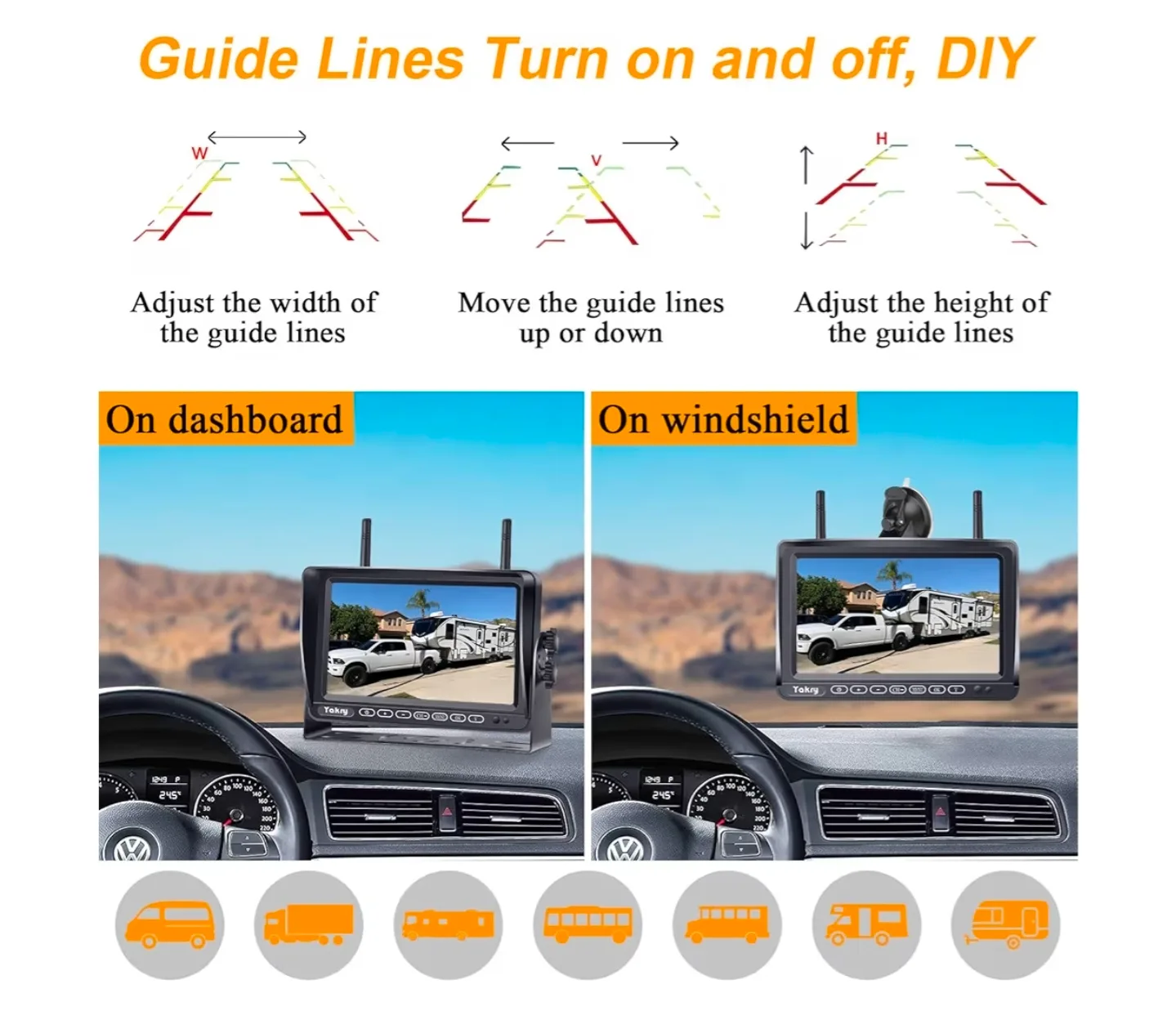 Yakry Y27 Wireless Backup Camera image indicator(5)