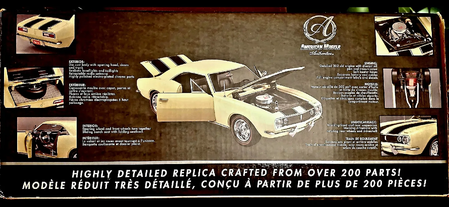 ERTL American Muscle 1967 Chevy Camaro Z28 Diecast 1:18 scale. image indicator(2)