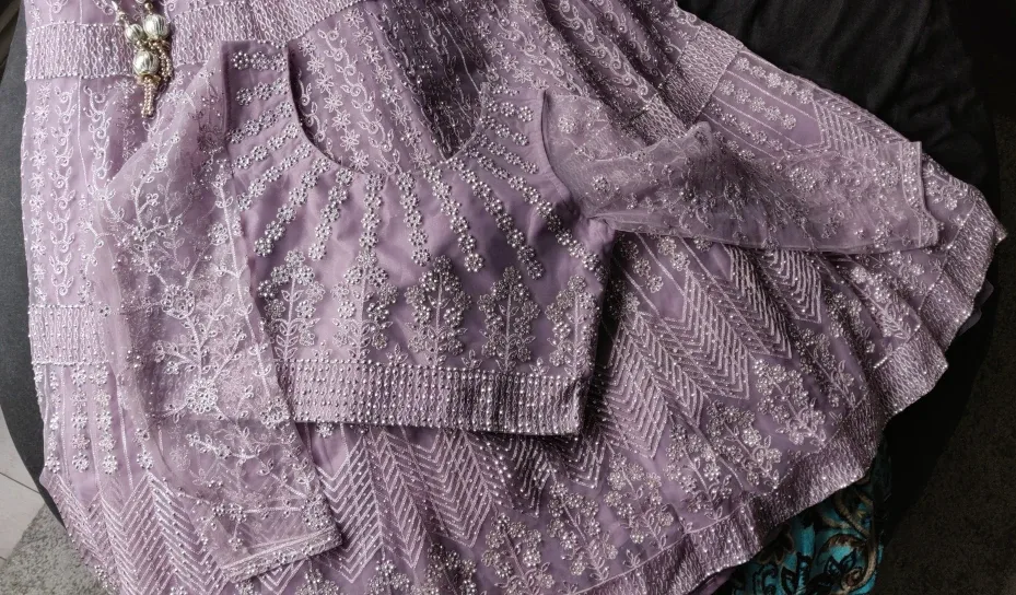 Lilac Indian Party Lehenga - L/XL image indicator(2)